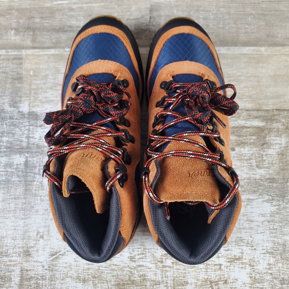 Danner Lace-Up Boots in Brown and Navy - Picture 4 of 12